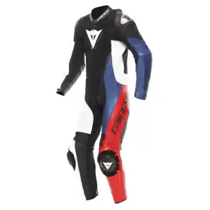 DAINESE DEMON SPRINT PERF 1PC SKINNDRESS SORT/HVIT/LAVA-RØD
