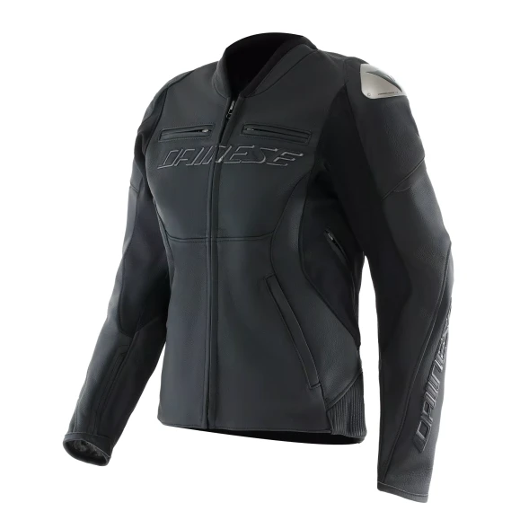 DAINESE RACING 5 LEATHER JACKET WMN - BLACK/BLACK